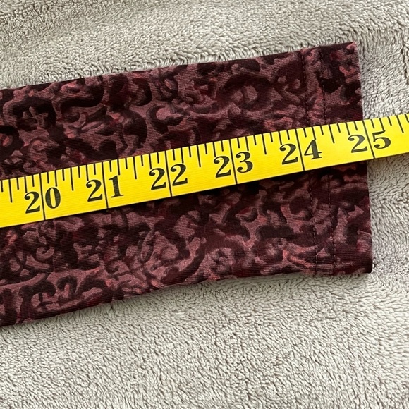 Peruvian Connection Burgundy Moroccan Tile Long Sleeve Maxi Dress Size XS - Picture 9 of 10